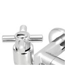 Ver imagem 3 de Torneira Tanque/maquina 2 Saídas Abs Cromado Slim 1/4 V:Prateado