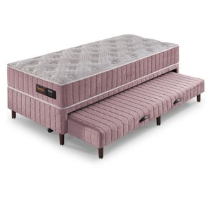 Bicama Cama Box + Auxiliar Solteiro 88x188x67 Denver Rose
