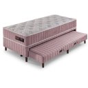 Ver imagem 1 de Bicama Cama Box + Auxiliar Solteiro 88x188x67 Denver Rose