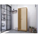 Ver imagem 1 de Armário Multiuso Versátil Lexa - com Chave - Carvalho Americano/off White