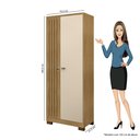 Ver mais imagens de Armário Multiuso Versátil Lexa - com Chave - Carvalho Americano/off White