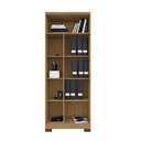 Ver imagem 2 de Armário Multiuso Versátil Lexa - com Chave - Carvalho Americano/off White