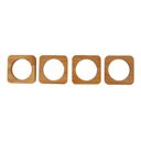 Ver imagem 1 de Kit Argola Quadrada Bambu com 4 Unidades - A\casa