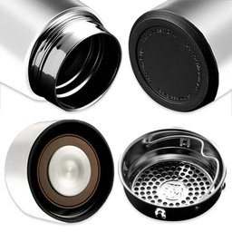 Garrafa Térmica Inteligente de Inox 500ml Tampa C-sensor de Temperatura Led Água Café Chá Branco - 5