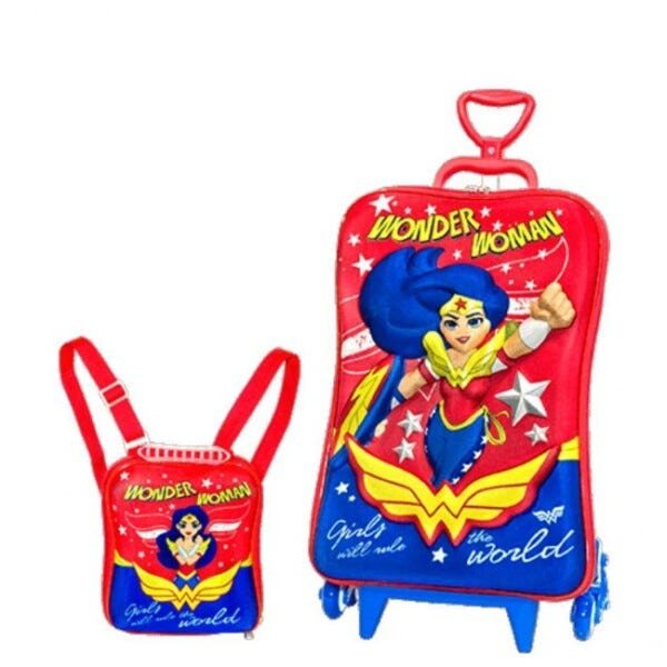 Mochilete e Lancheira Mulher Maravilha 3D 2962m16 - 1