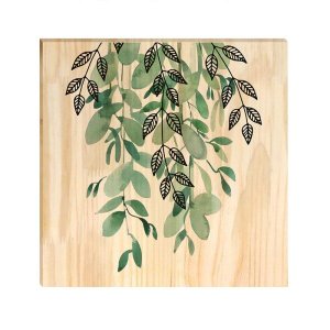 Quadro Decorativo Pinus Folhagem Folha Jardim Plantas Verdes Sala
