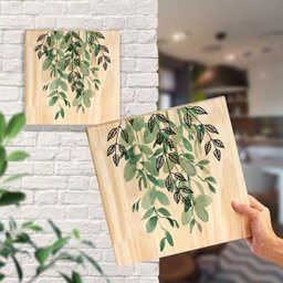 Quadro Decorativo Pinus Folhagem Folha Jardim Plantas Verdes Sala - 4