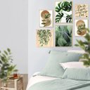 Ver imagem 4 de Kit 6 Quadros Decorativos Folhas Plantas Verdes Sala Frases