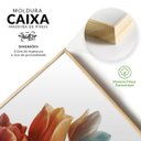 Ver imagem 5 de Kit Placas Quadros Decorativos 3 Peças Floral Colorido Flores com Moldura