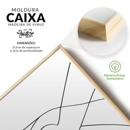 Kit 3 Quadros Decorativos Quarto Casal Love Sala Abstrato - 5