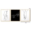 Ver imagem 3 de Kit 3 Quadros Decorativos Quarto Casal Love Sala Abstrato