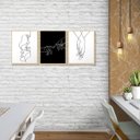 Ver imagem 2 de Kit 3 Quadros Decorativos Quarto Casal Love Sala Abstrato