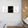 Kit 3 Quadros Decorativos Quarto Casal Love Sala Abstrato - 2
