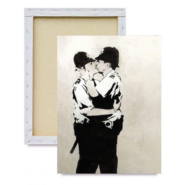 Quadro Decorativo Banksy impresso em tela 30x40cm - 1