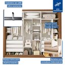 Ver imagem 4 de Guarda-roupa Casal 3 Portas 6 Gavetas Nápoli - Freijó