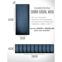 Ver imagem 6 de Kit 10 Cabeceiras de Cama Box Casal King Estofada Modulada 2,00mx45cm