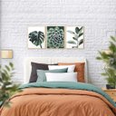Ver imagem 4 de Kit 3 Quadros Decorativos para Sala Folhagens Plantas Verdes