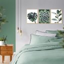 Ver imagem 2 de Kit 3 Quadros Decorativos para Sala Folhagens Plantas Verdes