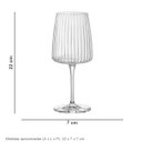 Ver imagem 5 de Jogo 6 Peças Taça de Cristal Bormioli Rocco 530ml Transparente 22x7x7cm Vinho