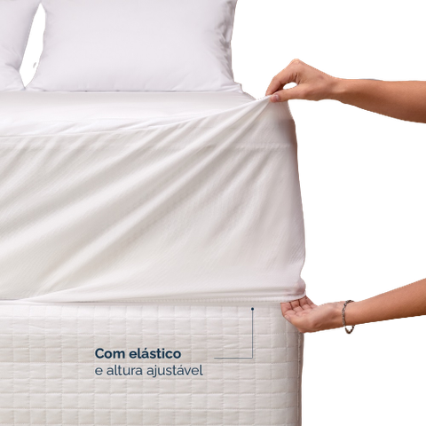 Capas Impermeavel Lençol Solteiro Elast. Protetor de Colchão