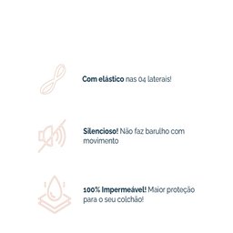 Capas Impermeavel Lençol Solteiro Elast. Protetor de Colchão - 7