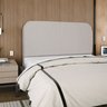 Cabeceira Estofada King Alana 195cm Linho Cinza - 3
