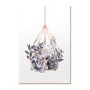 Ver imagem 5 de Kit 3 Quadros Decorativos Floral Planta Frase Geométrico Fé Rose Gold