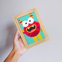 Ver imagem 2 de Kit 3 Quadros Decorativos Desenhos Infantil Criança Quarto Colorido com Moldura