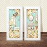 Dupla de Quadros Decorativos Banheiro Lavabo Toalete Flores Tons - 5