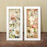 Dupla de Quadros Decorativos Flores Jardim Rosas Quarto Sala Tons - 5