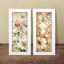 Ver imagem 4 de Dupla de Quadros Decorativos Flores Jardim Rosas Quarto Sala Tons