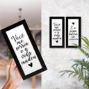 Ver imagem 2 de Dupla de Quadros Decorativos Frase Quarto Casal Preto Branco Namorados Amor