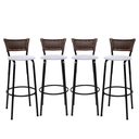 Ver imagem 1 de Kit 4 Banquetas para Cozinha Banco Alto Junco Argila Balcão Ilha Bancada Bares Piscina Área Gourmet