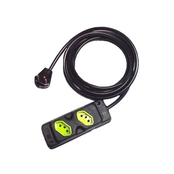 Extensão Elétrica 10a 80 Metros 2 Tomadas Cabo Pp 2x1,5mm - 1