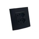 Ver imagem 6 de Mini Espelho 2 Tomadas 20A para Moveis Embutir Margirius SLEEK 80X80 Preto
