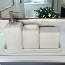 Ver imagem 2 de Kit Lavabo de Cimento Bege com 4 Peças