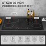 Gtkzw Cooktop de Indução 30" 6400w com 4 Queimadores e Tela Touch (preto) - 4