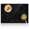 Gtkzw Cooktop de Indução 30" 6400w com 4 Queimadores e Tela Touch (preto) - 1