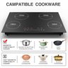 Gtkzw Cooktop de Indução 30" 6400w com 4 Queimadores e Tela Touch (preto) - 7