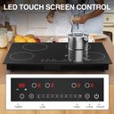 Ver imagem 3 de Gtkzw Cooktop de Indução 30" 6400w com 4 Queimadores e Tela Touch (preto)