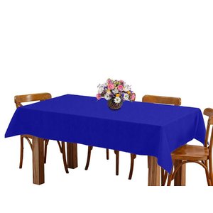 Toalha de mesa 6 Lugares 2,00m Retangular Oxford Azul Royal