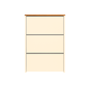 Ver imagem 3 de Sapateira com 3 Portas Guarda Sapato Organizador Off White