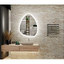 Ver imagem 6 de Espelho Orgânico Decorativo Lapidado com Led 90x65 Cm E02 para Sala, Quarto, Banheiro, 6000k 110v