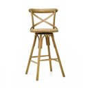 Ver imagem 5 de Kit 2 Banqueta Paris Oak Base Giratória - Datelli Design