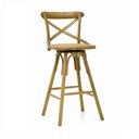 Ver imagem 4 de Kit 2 Banqueta Paris Oak Base Giratória - Datelli Design