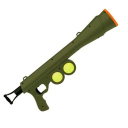 Lançador Bola Cão Arma Brinquedo Cachorro Ar Livre Pet Verde - 2