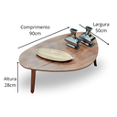 Ver imagem 6 de Mesa de Centro de Sala Orgânica Wood Paris