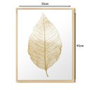 Ver imagem 3 de Quadro Decorativo Folha Gold Dourado Sala Quarto Cozinha 30x40