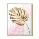 Ver imagem 1 de Quadro Decorativo para Quarto de Casal Feminino Costela Adão Sala Rosa Gold Flor Mdf