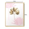 Quadro Decorativo para Quarto Feminino Casal Sala Rosa Gold Flor Decoração Moldura - 3